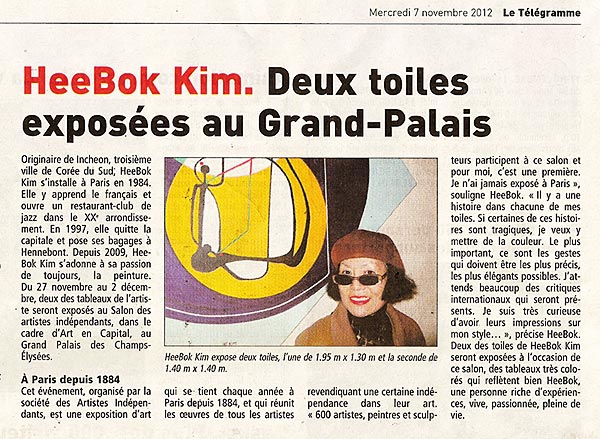 Article de presse HB expo Grand Palais